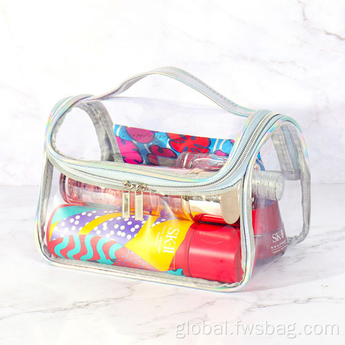 Pvc Toiletry Bag Waterproof Handle Brush Holder Travel Portable Case Factory